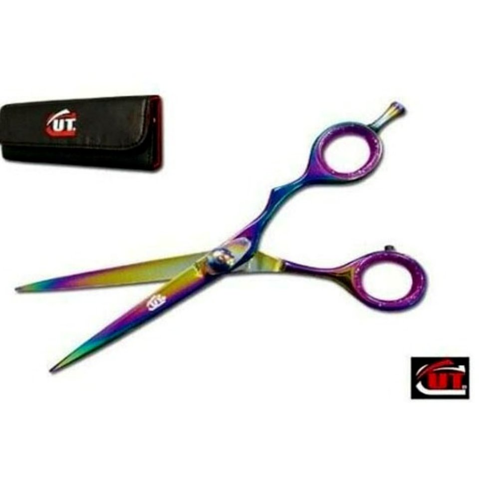 7" RAINBOW CUT Brand Cutting Scissors 2104TC